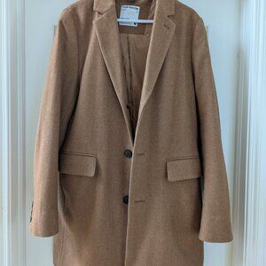 Frank and Oak Recycled Wool Lawrence Top Coat Size 40R